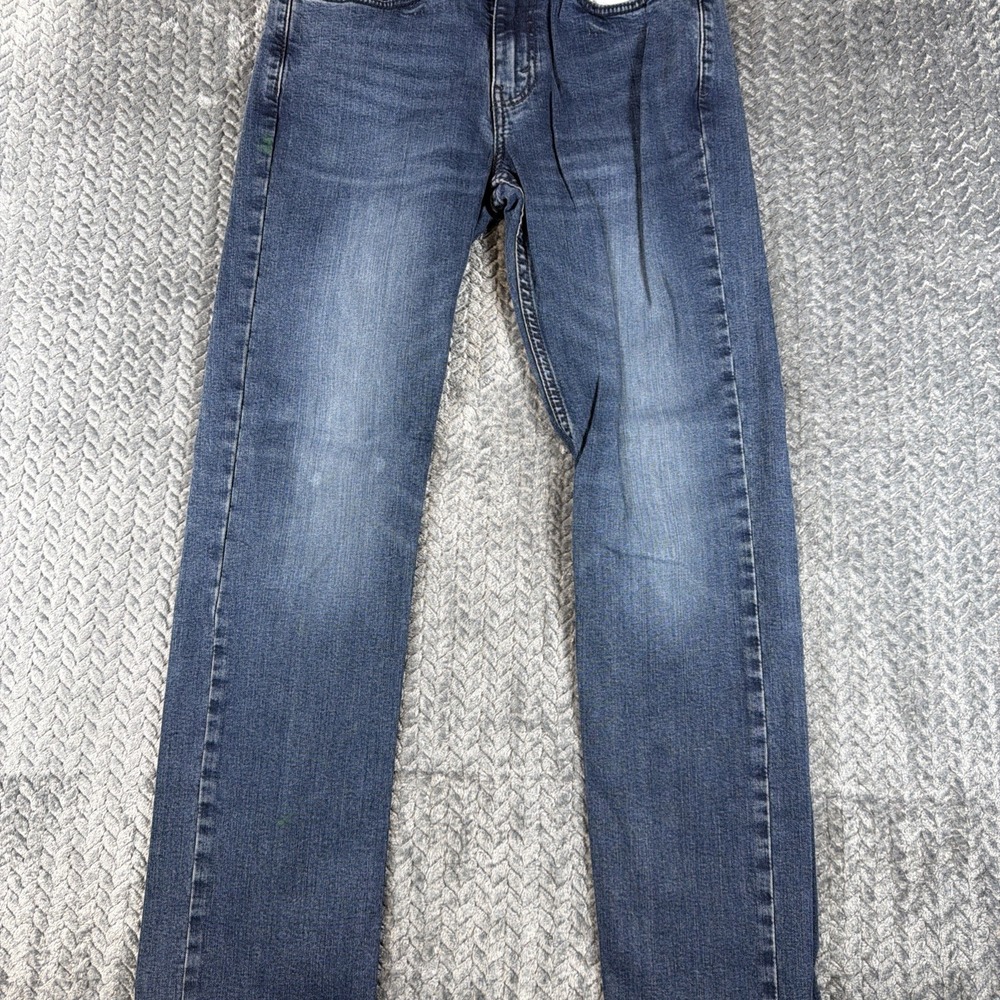 Levis 514 Jeans Mens 31x32 Blue Regular Straight Mid Rise Dark Wash Denim